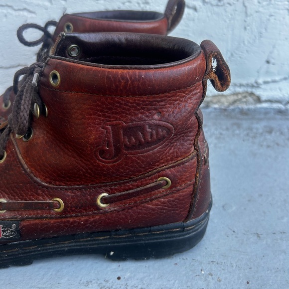 Justin chukka boots vintage western size 7 - Picture 2 of 7